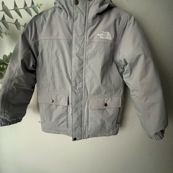 The North Face Kids Light Gray Puffer Jacket